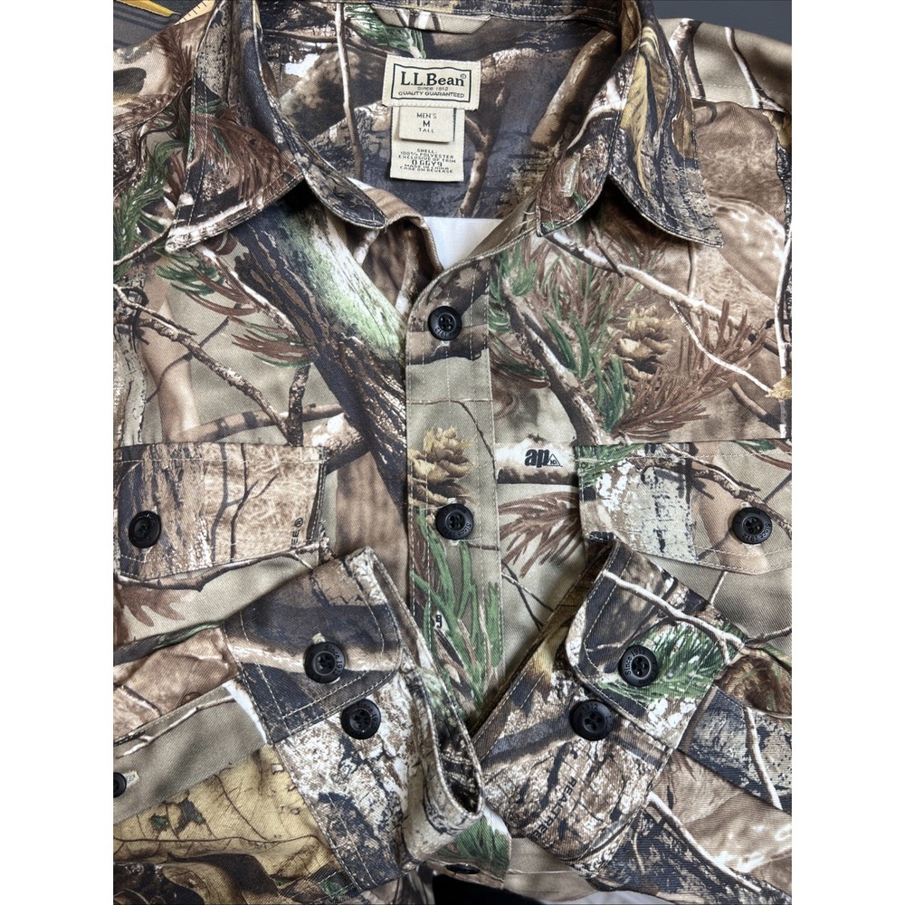 LL Bean Men Medium Tall Realtree Camo Performance LS MT OGGY9 Moisture Wicking - Picture 5 of 5